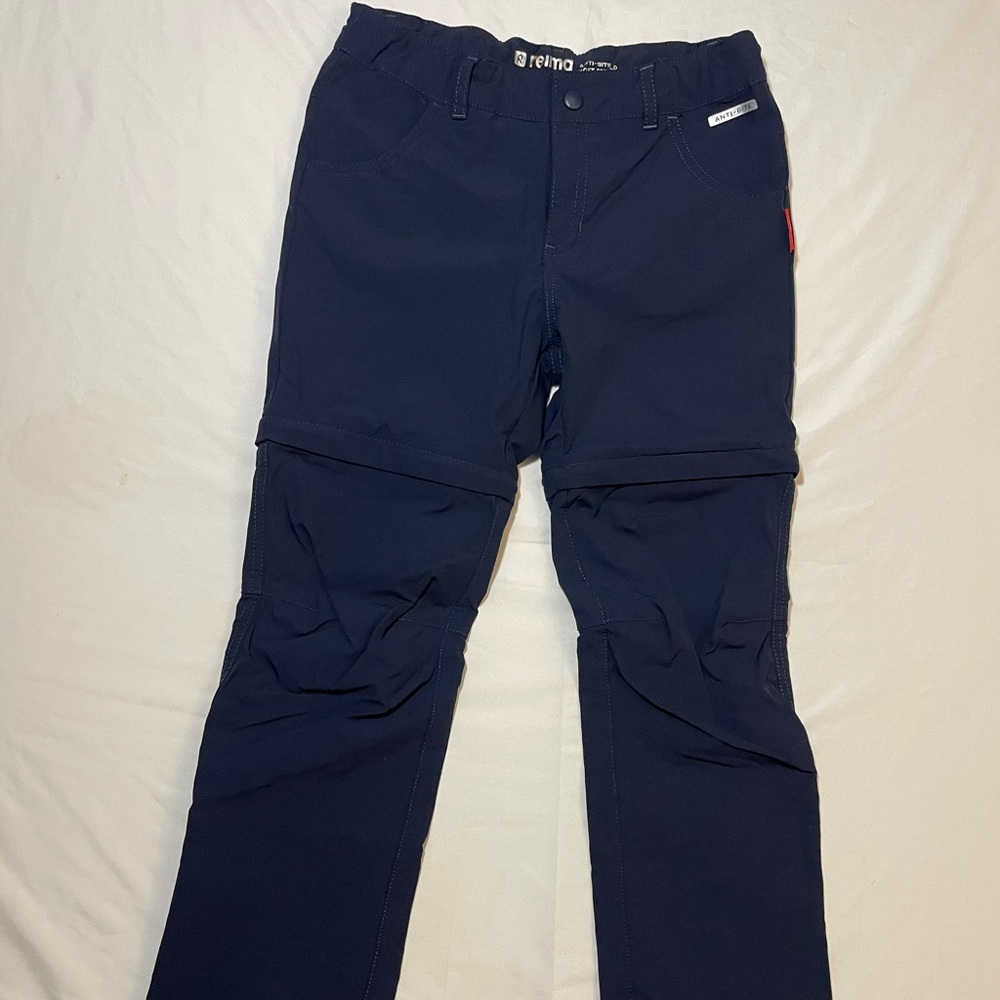 Blue Reima Kids Hiking/Outdoor Anti-Bite Pants Convertible - Picture 2 of 10